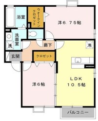 サニーハウス Aの物件間取画像